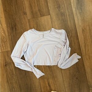 Beyond Yoga Women's Long Sleeve Crop Top - Light Purple
